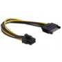  Cablu de alimentare SATA 15pin la PCIEx 6pin, lungime 20cm, HOPE R 